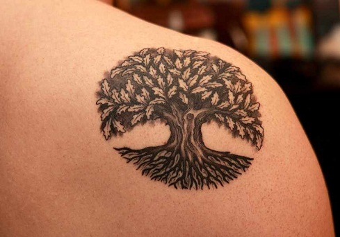 Oak Tree Tattoo