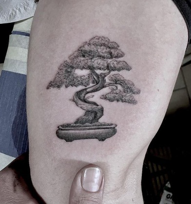 Bonsai træ tatovering