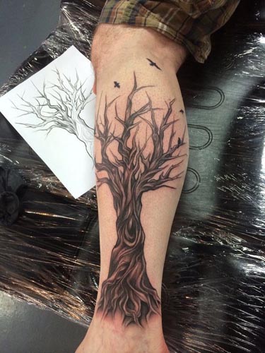 Bedste træ -tatoveringsdesign med betydning 1