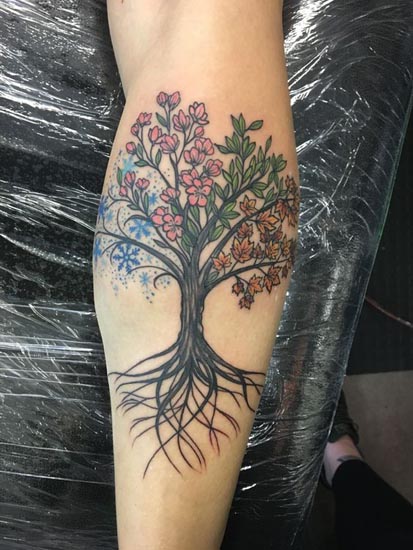 Bedste træ -tatoveringsdesign med betydning 8