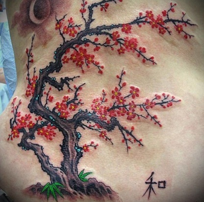 Japansk træ -tatovering