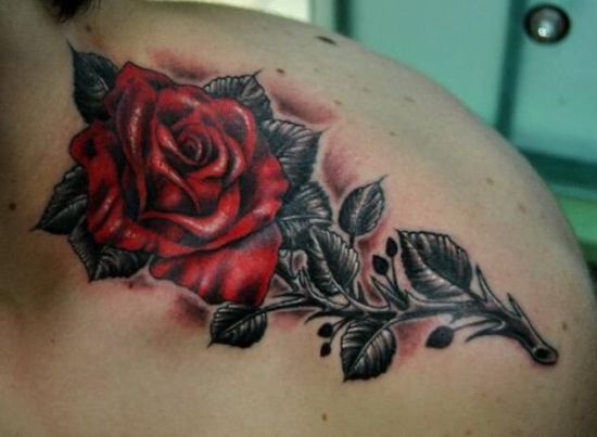Rózsás tetoválás minták 11
