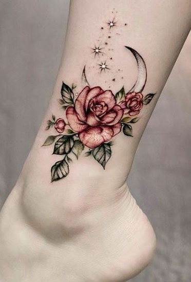 Gyönyörű Rose Tattoo Designs