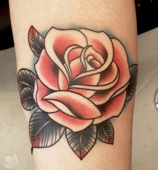 Rose tatoveringsdesign