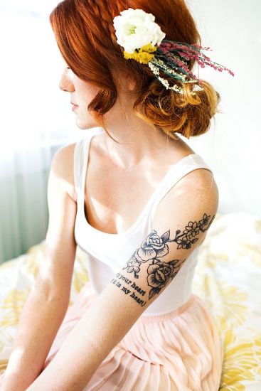 Rose tatoveringsdesign til piger