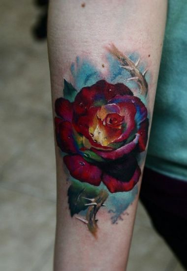 Rózsás tetoválás minták 8