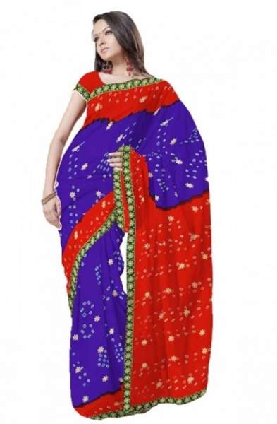 Rajasthani Chiffon Saree