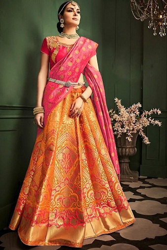 Rajasthani Lehenga Saree