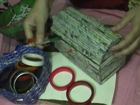 Bangle Box fra gamle nyhedsaviser