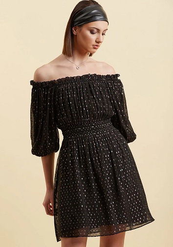 Off Shoulder A Line Festkjole
