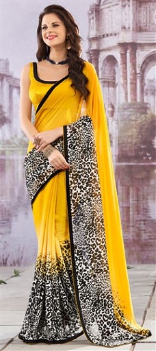 egyszerű-fekete-design-saree