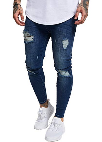 Lavrise distressed jeans