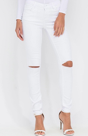 Enkle hvide jeans