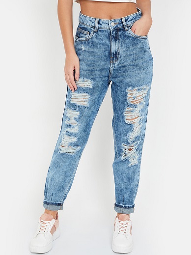 Meget nødstedte jeans