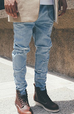 Design af rippede jeans