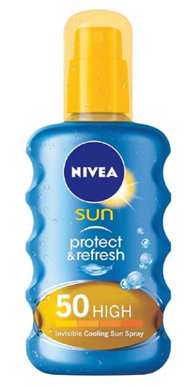 Nivea Sun, Protect & amp; Opdater usynlig kølespray, Spf 50