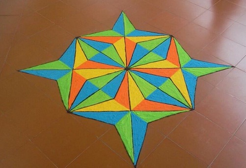 Pyramid Rangoli