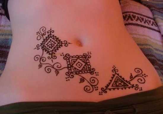 Cool Belly Mehndi Designs