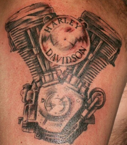 Harley Davidson tatovering 2