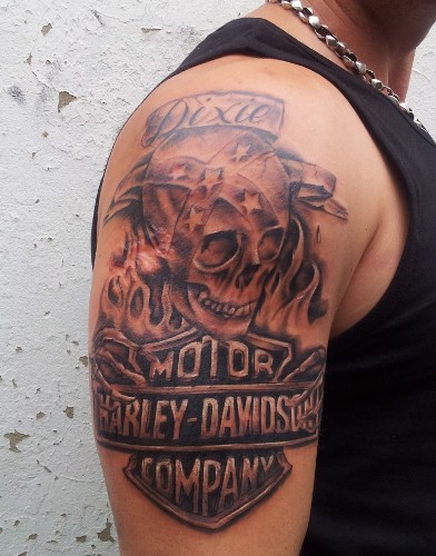 Harley Davidson tatovering 6