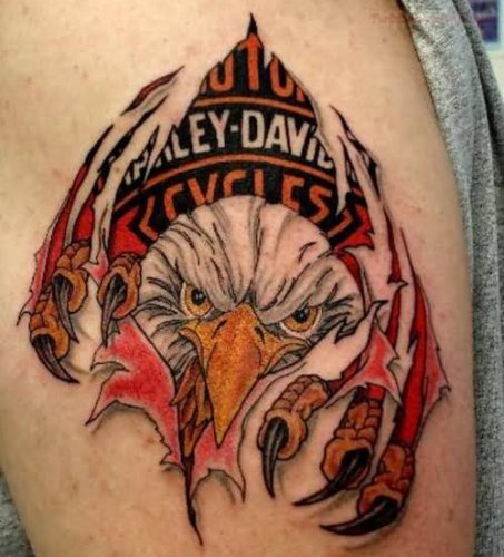Harley Davidson tatovering 8