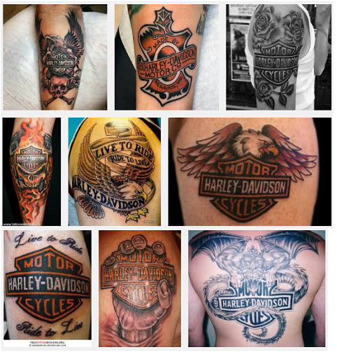 harley davidson tetoválás minták