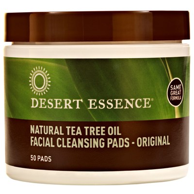 Desert Essence természetes teafaolajos arctisztító párnák