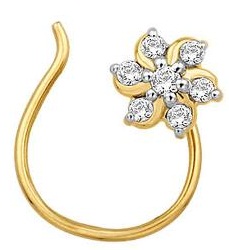 Blomster næse ring