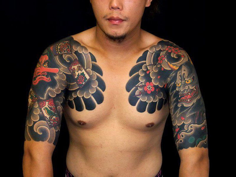 Asiatiske tatoveringsdesigner med betydninger