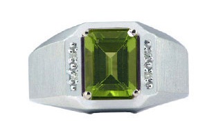 Peridot ring til mænd