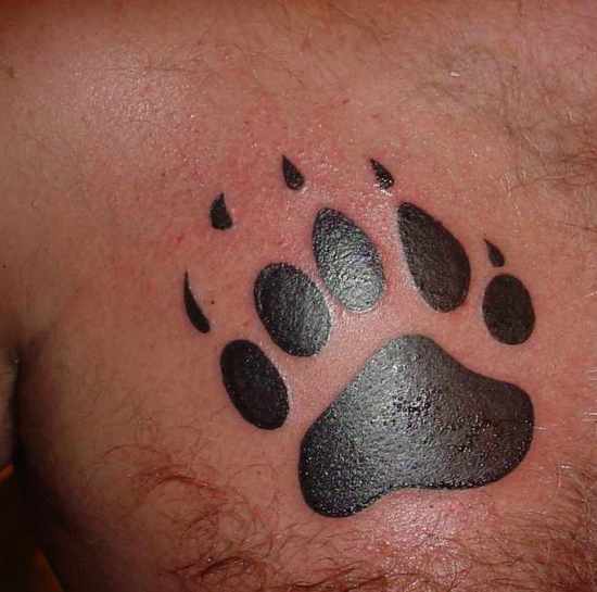 Bear Paw Tattoo Design