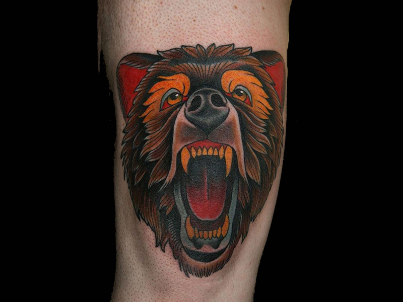 Bedste bjørne tatoveringsdesign