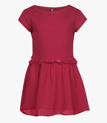 Fuchsia Casual Frock