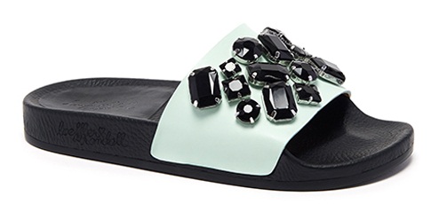 Kvinders Stone Studded Slide Sandal