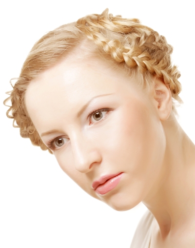 Tight Full Head Waterfall Braid - flettet hår med pandehår