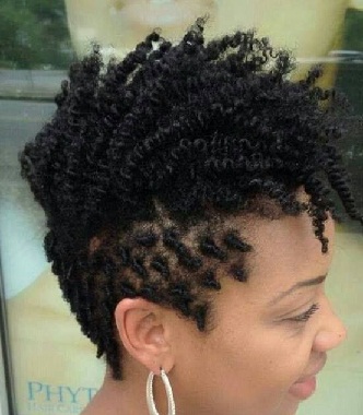 flettede bob -frisurer - Mohawk Twists