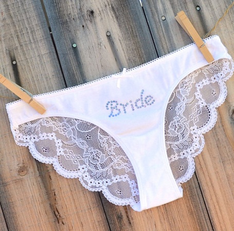Lace Back brude trusse