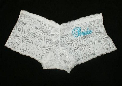 Monogrammed brude trusse