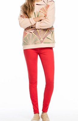 Maison Scotch Ladies Red Farmer