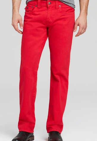 Férfi Ricky Jeans piros színben