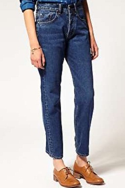 High Rise Egyenes Jean