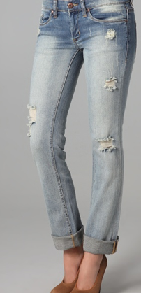 Cuffed-Straight Leg Jeans til kvinder