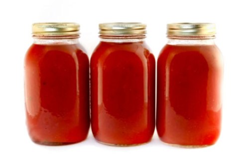 Sukkerfødevarer Tomatsauce i krukker