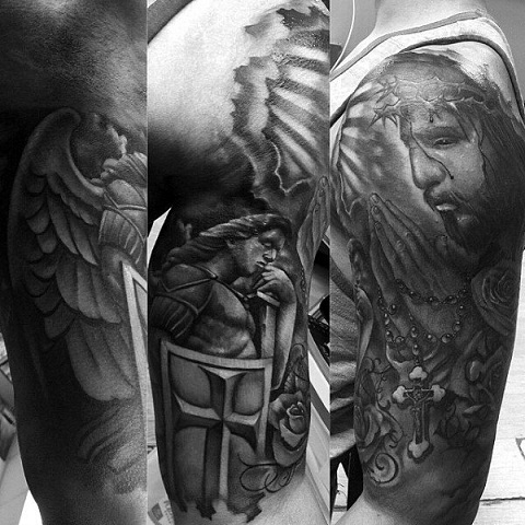 JESUS ​​BEDENDE HÆNDER TATTOO