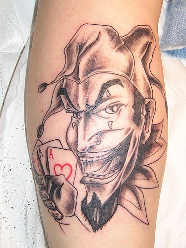 Esskort med Joker Tattoo Design