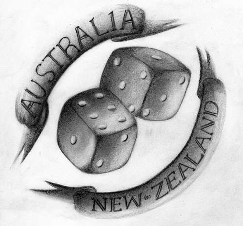 Venlige naboer australsk tatoveringsdesign