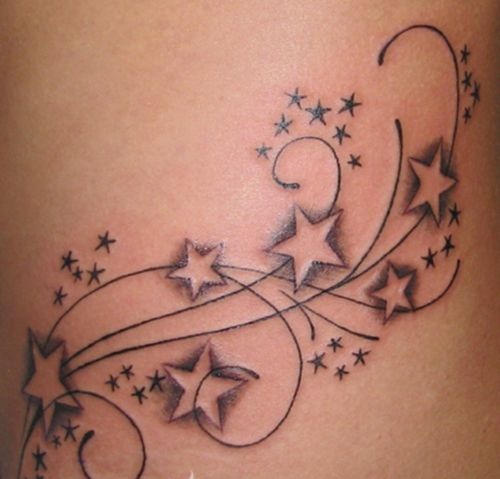 Swirly australsk tatoveringsdesign