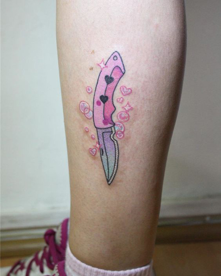 Pink Tattoo Designs 8