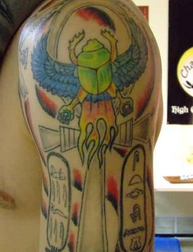 Mousserende Ankh Tattoo Design