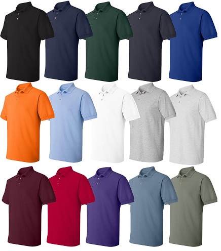 Hanes T -shirts med knapper